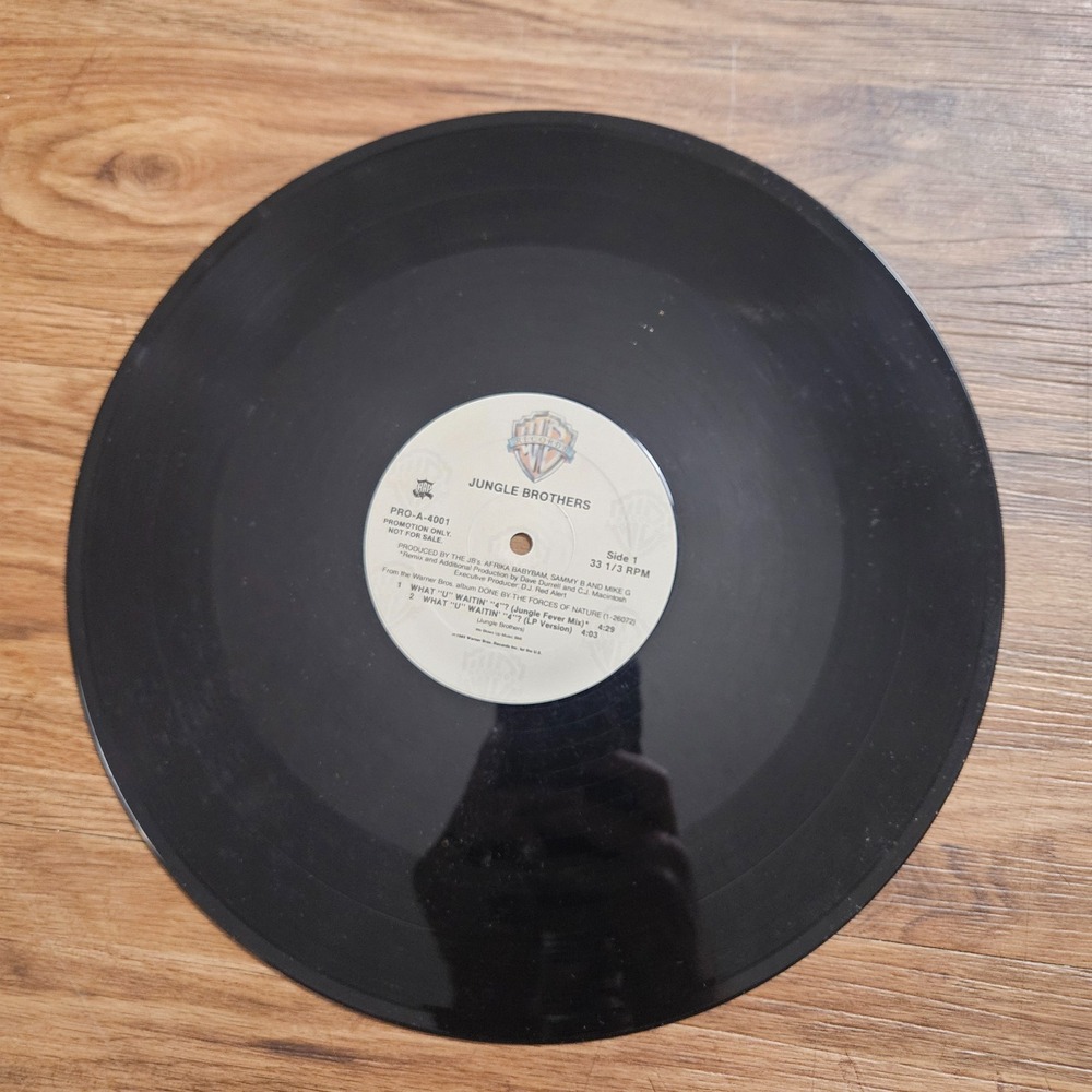 Jungle Brothers – What "U" Waitin' "4"? Warner Bros. 1989 PRO-A-4001 Promo EX/EX
